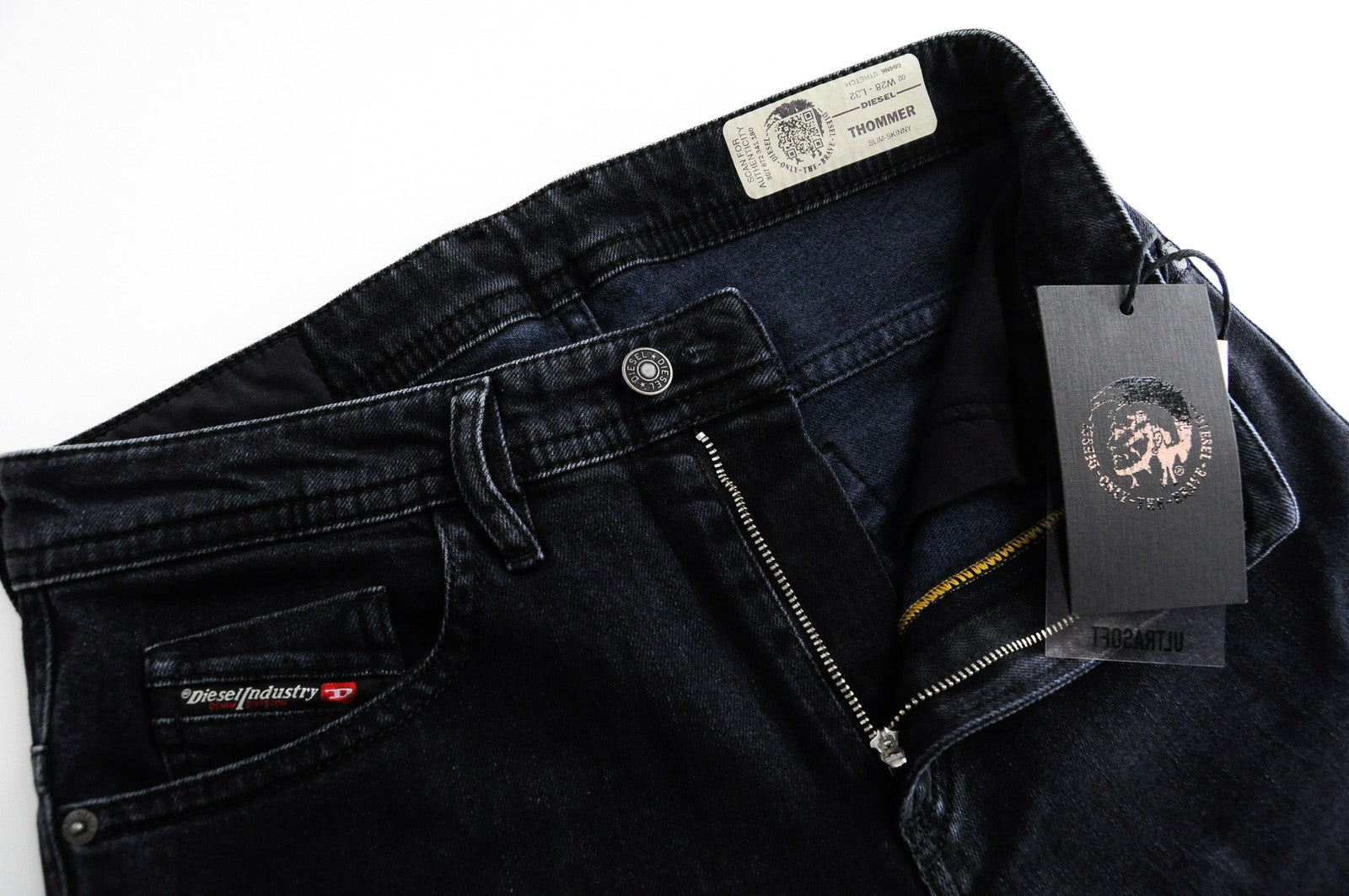 DIESEL Thommer 084NK Men Jeans W28/L32 Slim Skinny Fit Navy Cotton Stretch