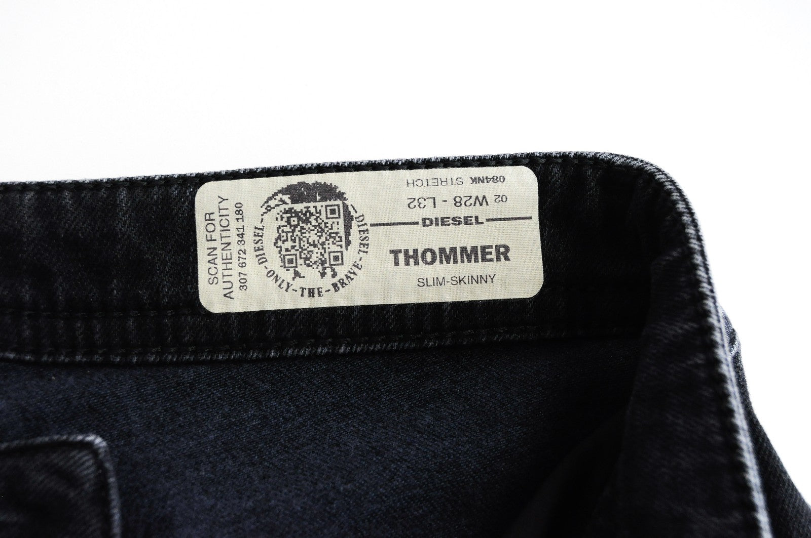 DIESEL Thommer 084NK Men Jeans W28/L32 Slim Skinny Dark Blue Cotton Stretch