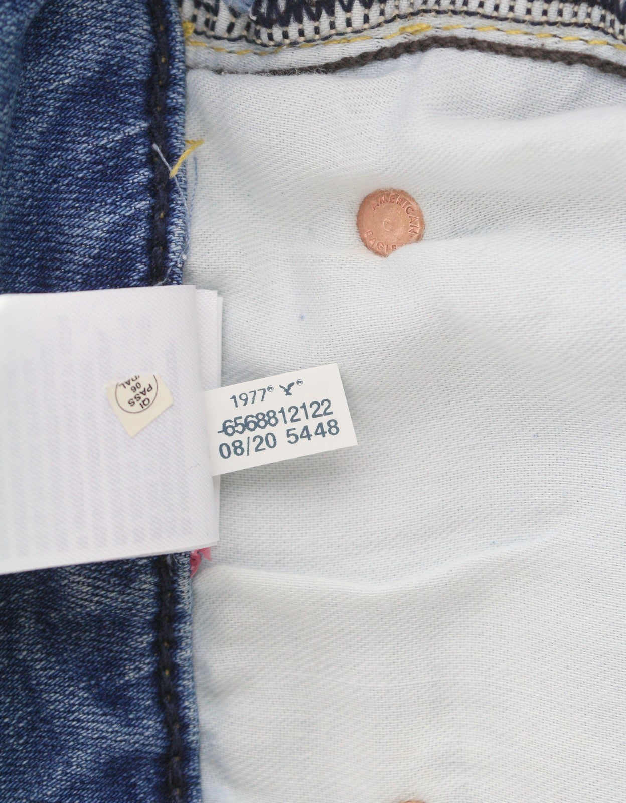 AMERICAN EAGLE OUTFITTERS Airflex+ Men Jeans W32/L30 Skinny Fresh Bright Faded