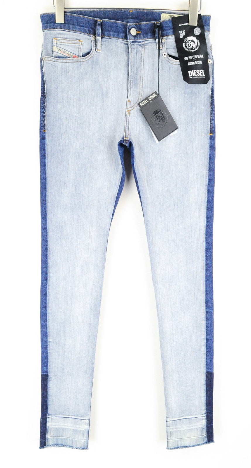 DIESEL D-Istort-SP 085AU Men Jeans W29/L32 Slim Skinny Fit Blue Cotton Stretch