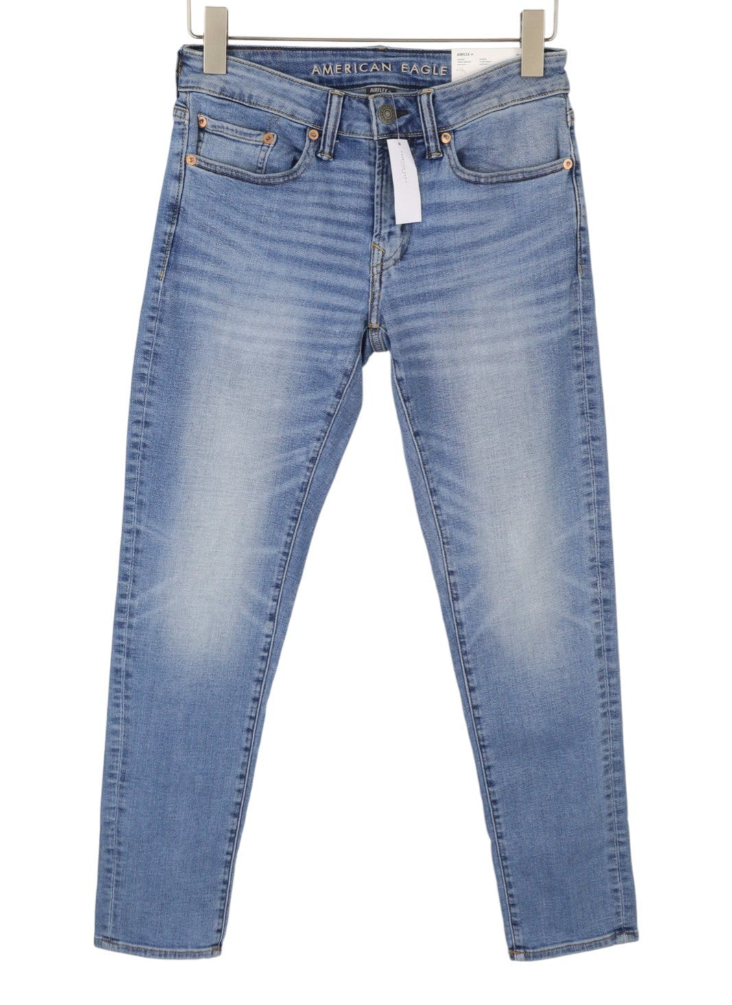 AMERICAN EAGLE OUTFITTERS Airflex+ Men Jeans W28/L30 Skinny Fresh Bright Faded