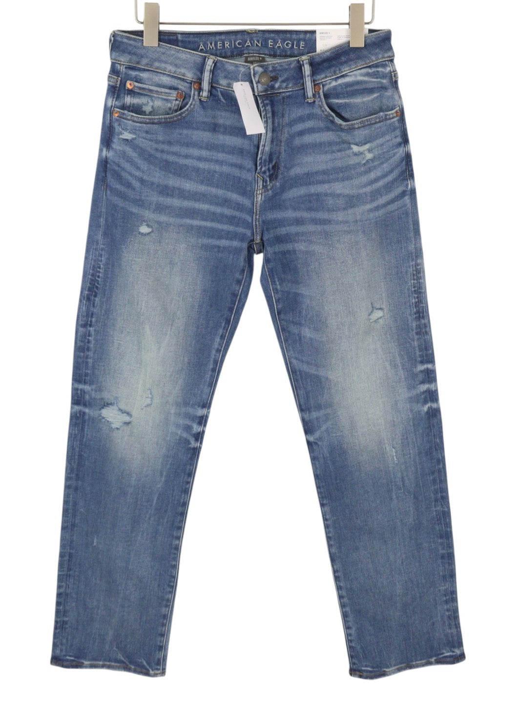 AMERICAN EAGLE OUTFITTERS Airflex+ Men Jeans W32/L34 Medium Destroy Bootcut
