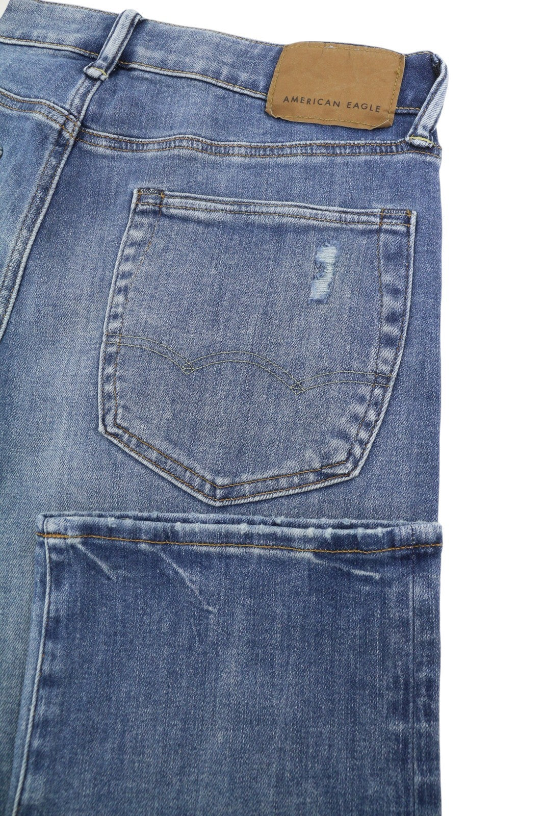 AMERICAN EAGLE OUTFITTERS Airflex+ Men Jeans W32/L34 Medium Destroy Bootcut