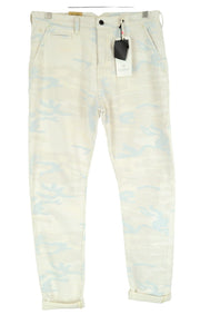 SCOTCH & SODA Stump Men Jeans W30 Loose Tapered Cotton Beige Military Pattern