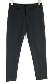 MAISON SCOTCH Women Trousers S Classic Formal Black Side Lines Slit Pocket