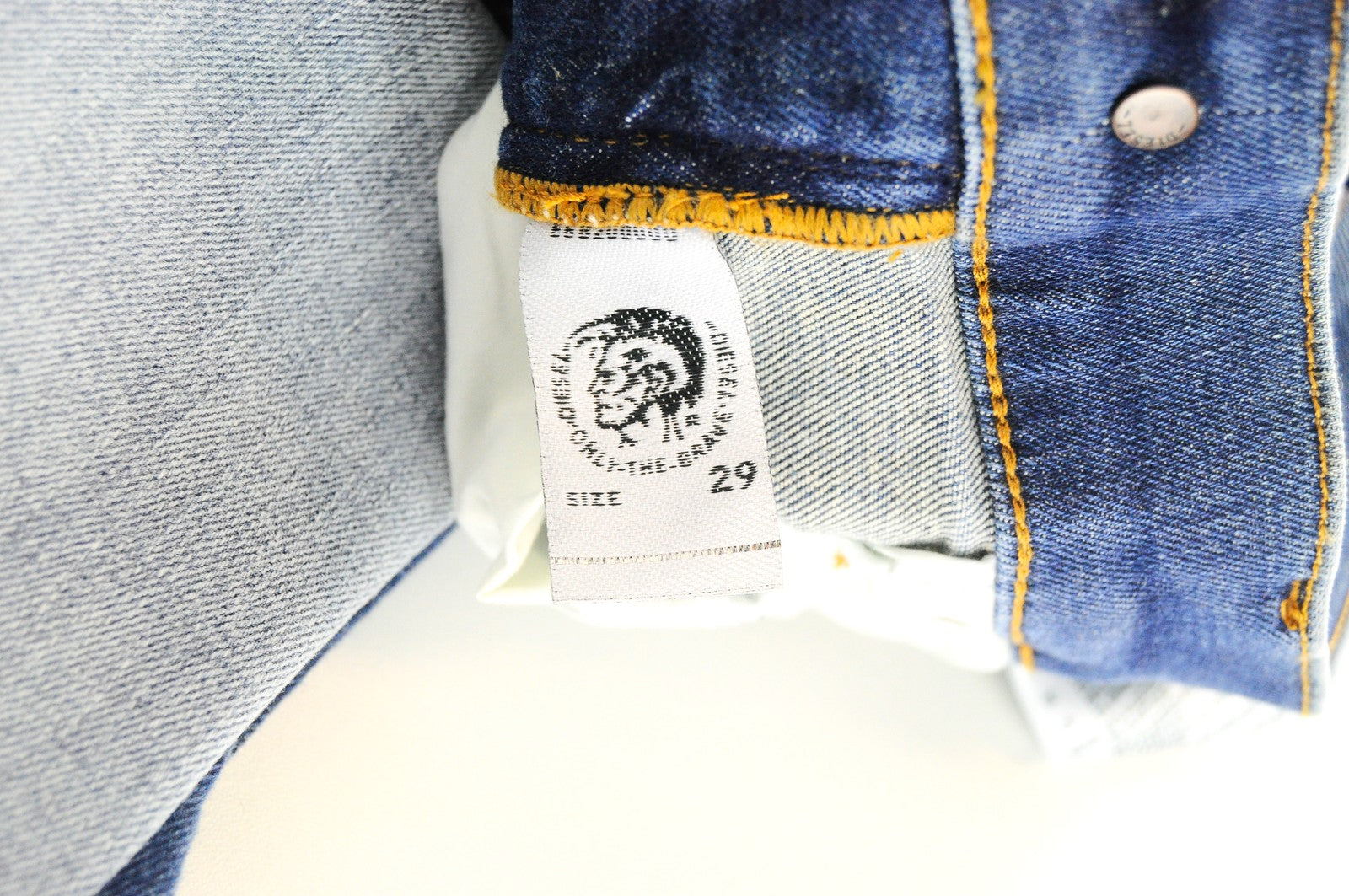 DIESEL D-Istort-SP 085AU Men Jeans W29/L32 Super Skinny Blue Cotton Stretch Wash