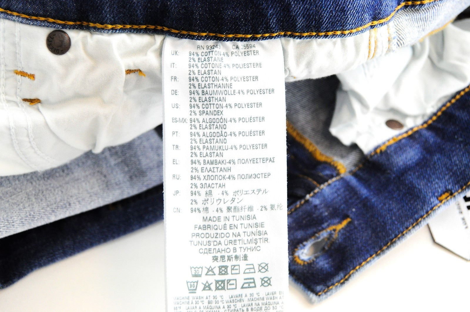 DIESEL D-Istort-SP 085AU Men Jeans W29/L32 Super Skinny Blue Cotton Stretch Wash