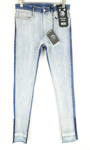 DIESEL D-Istort-SP 085AU Men Jeans W31/L32 Super Skinny Fit Blue Wash Stretch