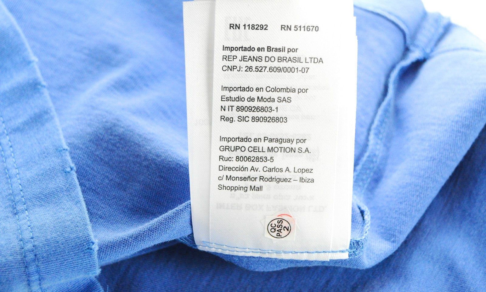 REPLAY Men T-Shirt S Blue Pure Cotton Short Sleeve Ripped Logo Casual Pullover
