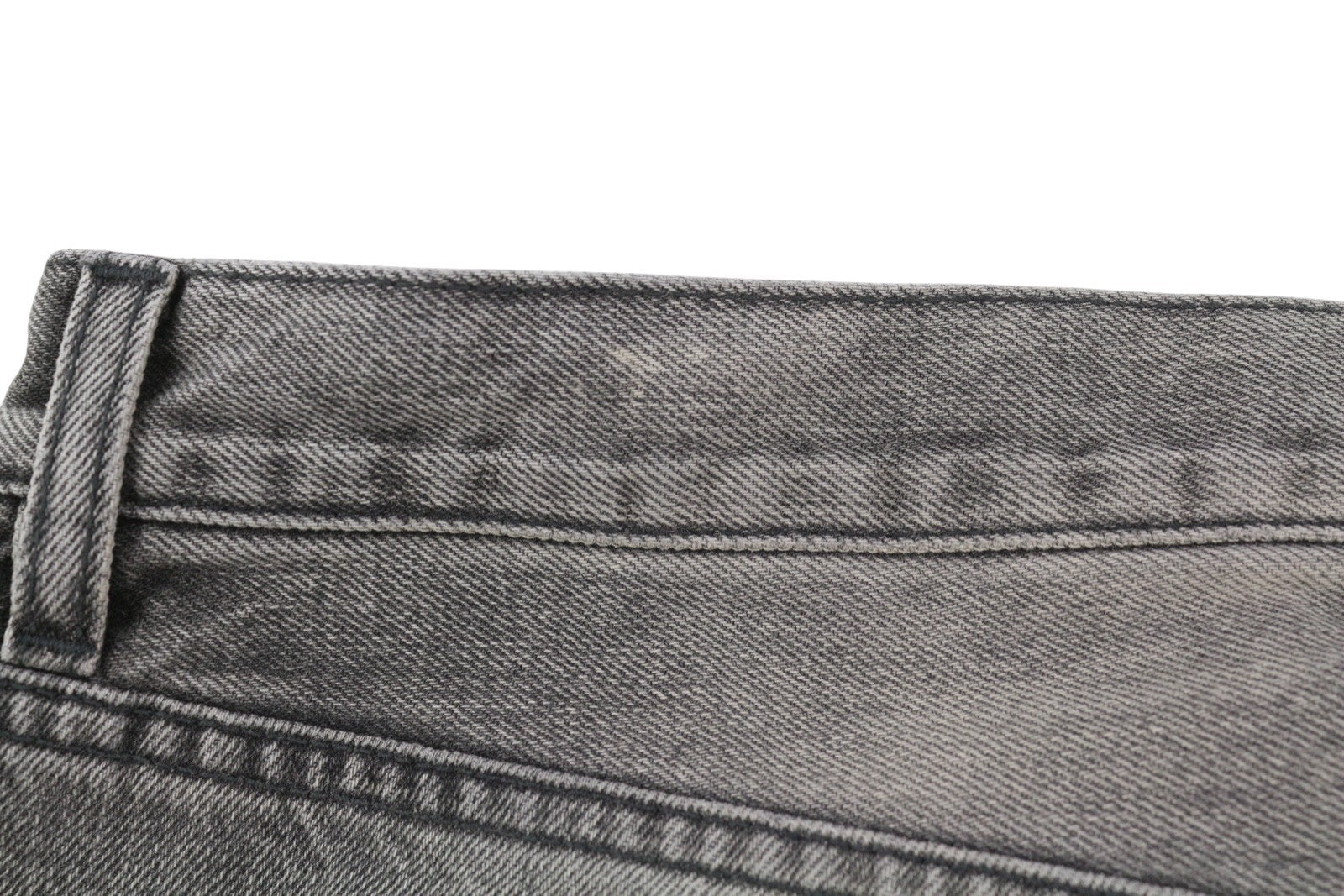 R13 D'Arcy Loose Men Jeans 33 Polaris Black Whsikers Faded Distress PS26 RRP895