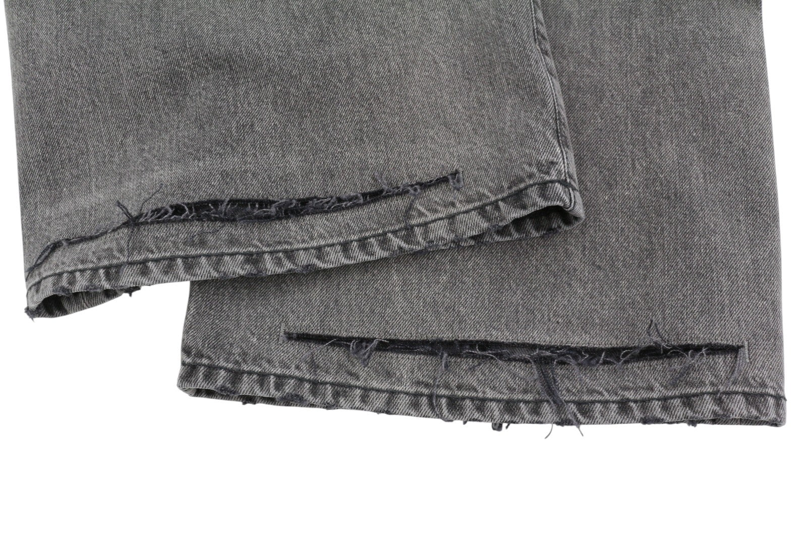 R13 D'Arcy Loose Men Jeans 33 Polaris Black Whsikers Faded Distress PS26 RRP895