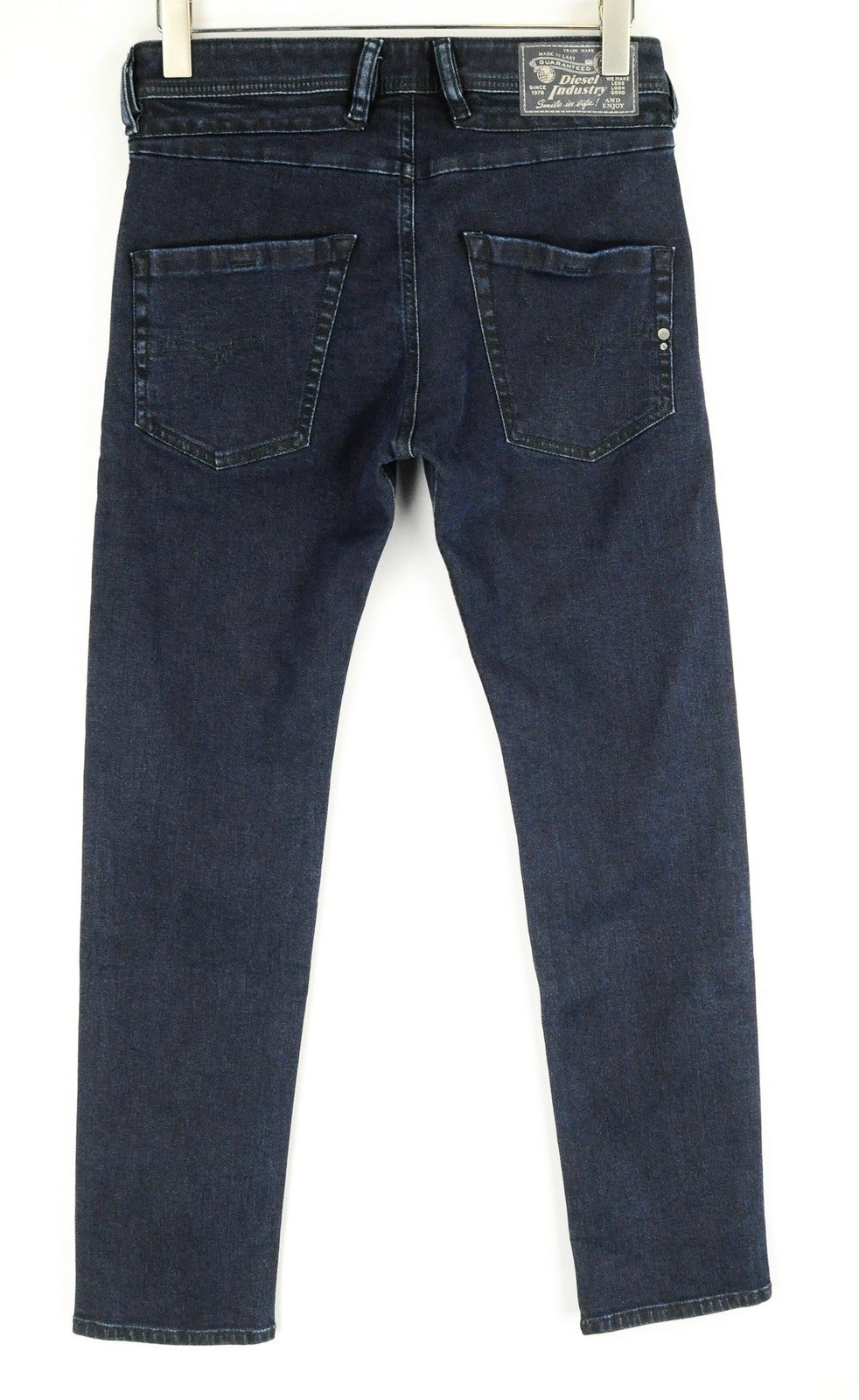 DIESEL Belther-R R8LC4 Men Jeans W28/L30 Slim Tapered Dark Blue Cotton Stretch
