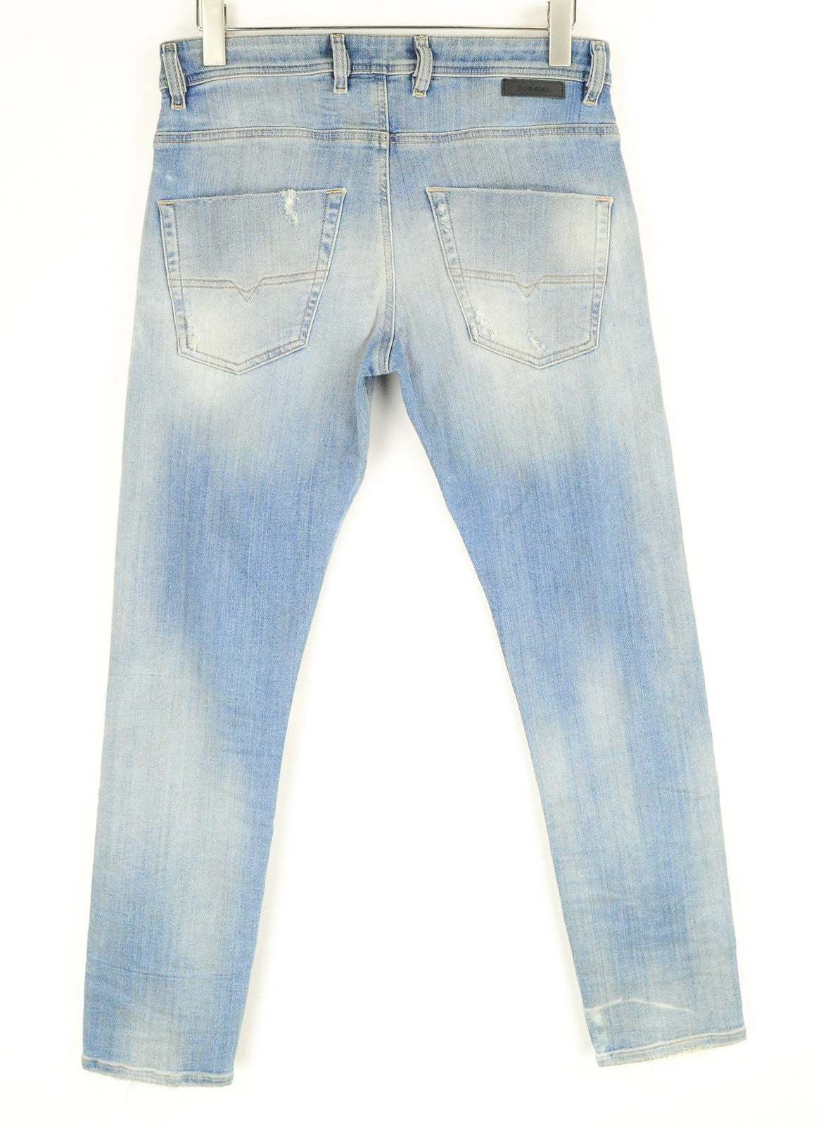 DIESEL Krooley-T 087AE Men Jeans W29 Sweat Jogg Blue Washed Slim Stretch Wash