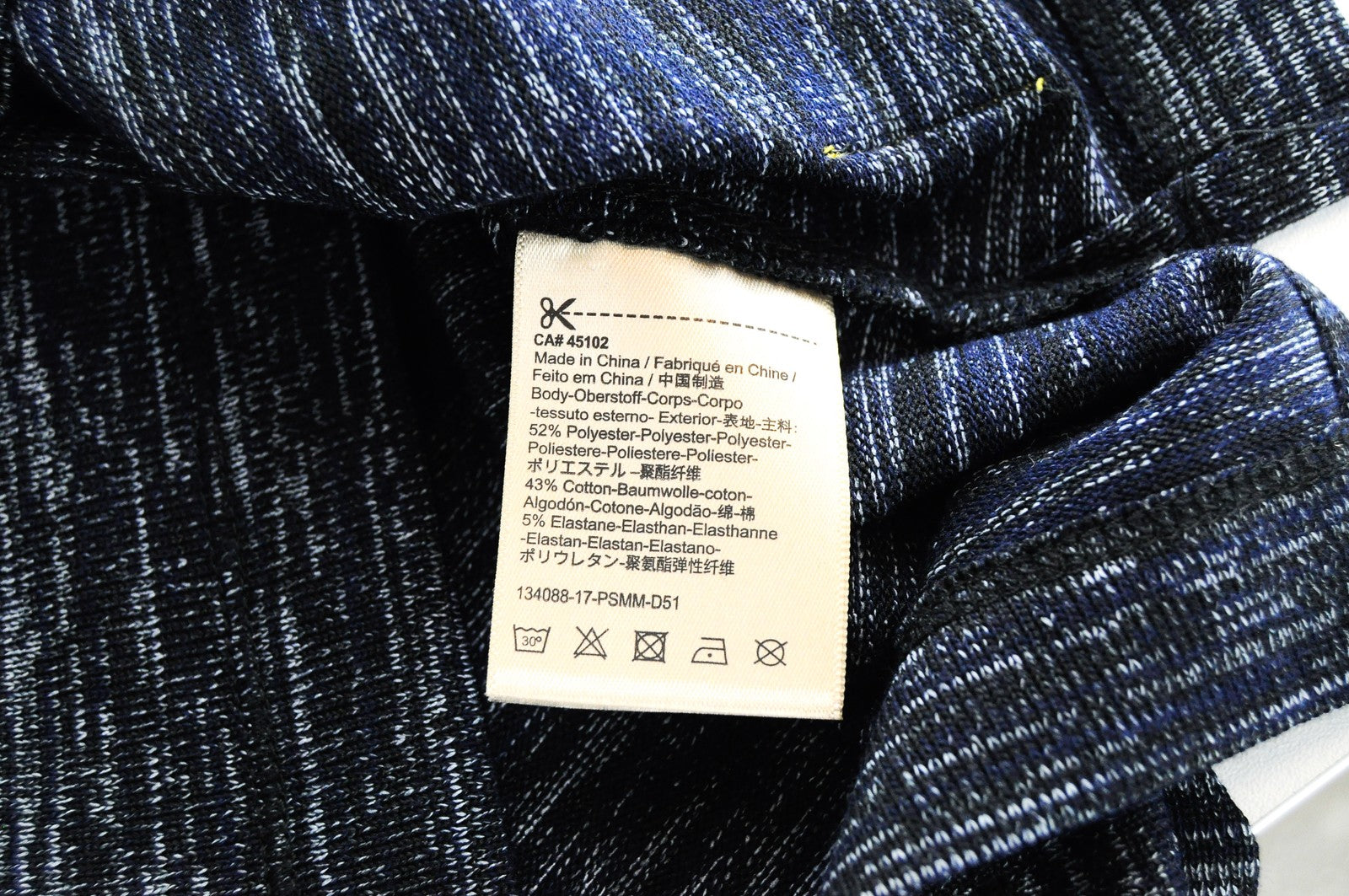 SCOTCH & SODA Ams Couture Men T-Shirt S Blue Long Fit Cotton Blend Stretch