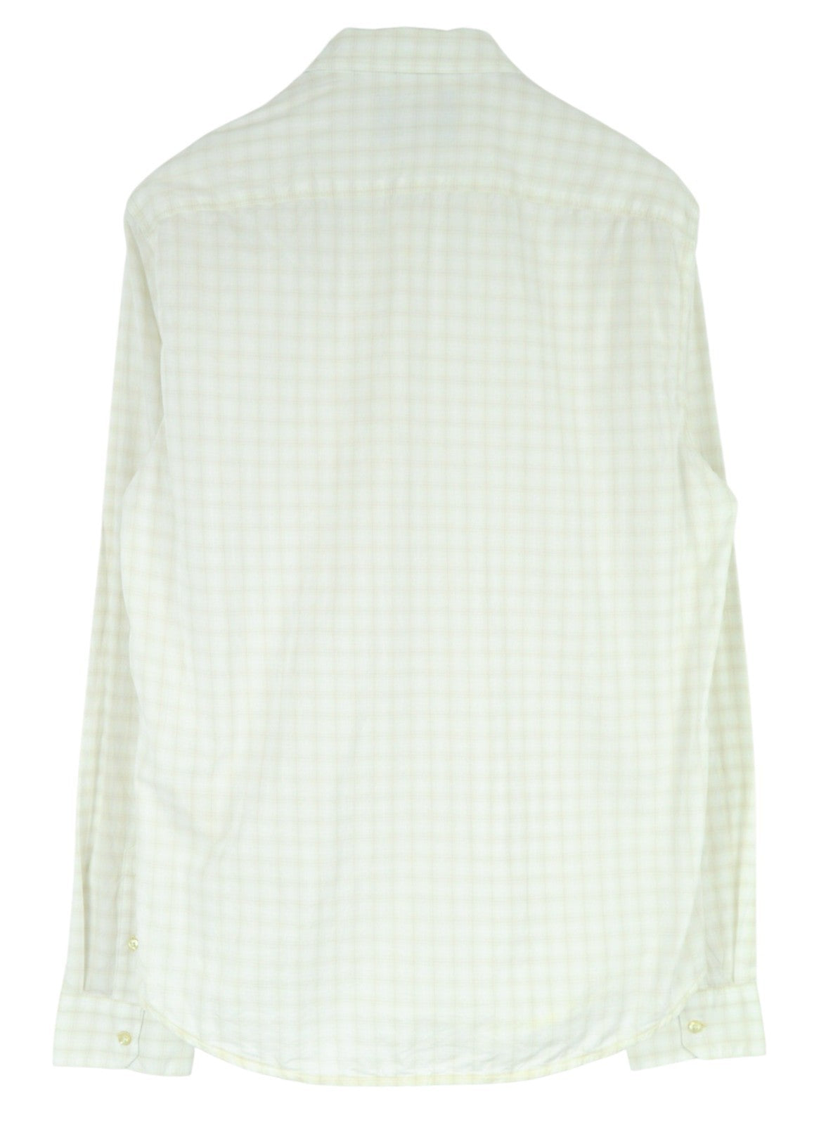 SCOTCH & SODA Ams Couture Men Shirt ~XL Off-White Long Sleeved Checked Collared