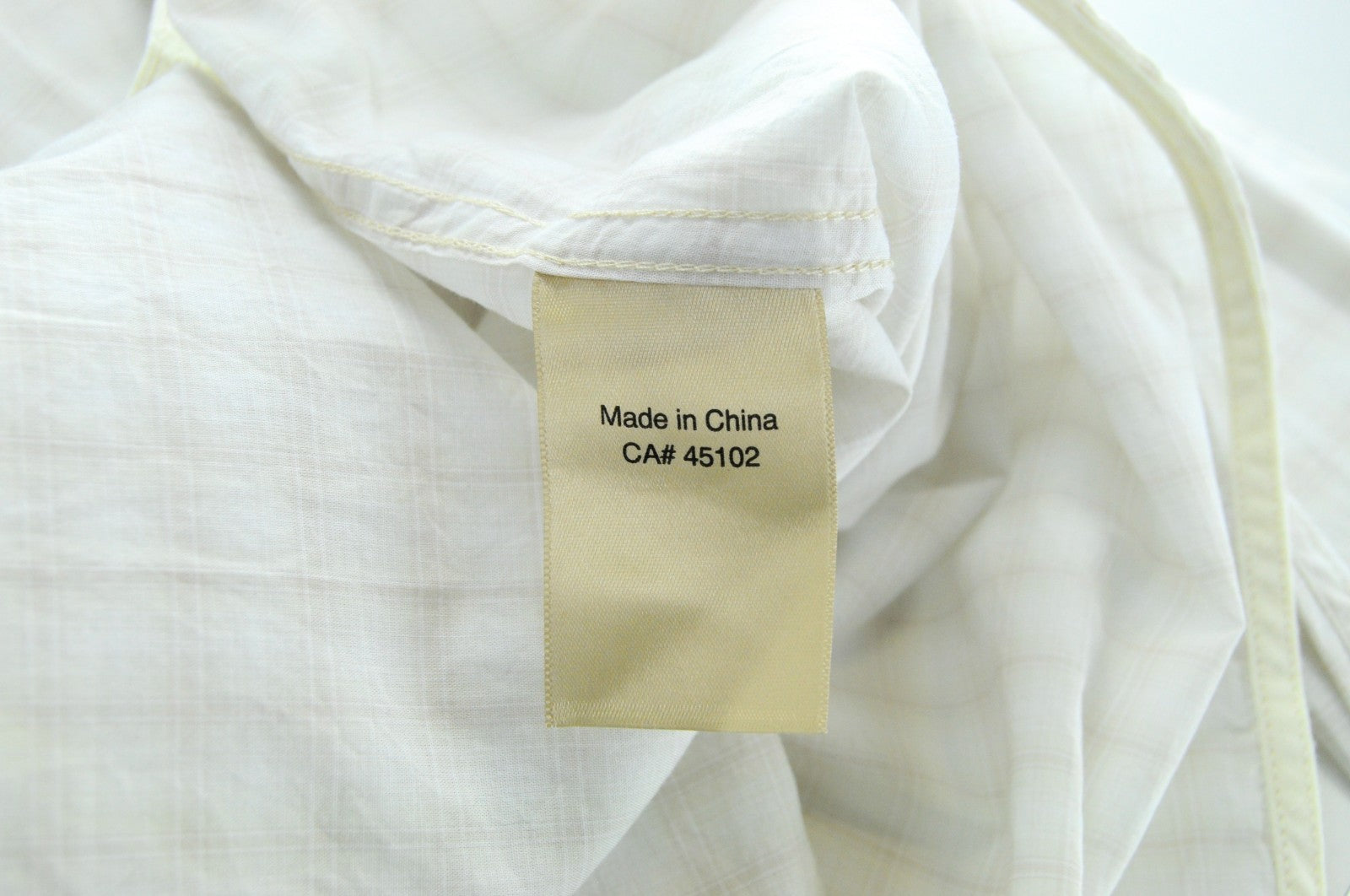 SCOTCH & SODA Ams Couture Men Shirt ~XL Off-White Long Sleeved Checked Collared