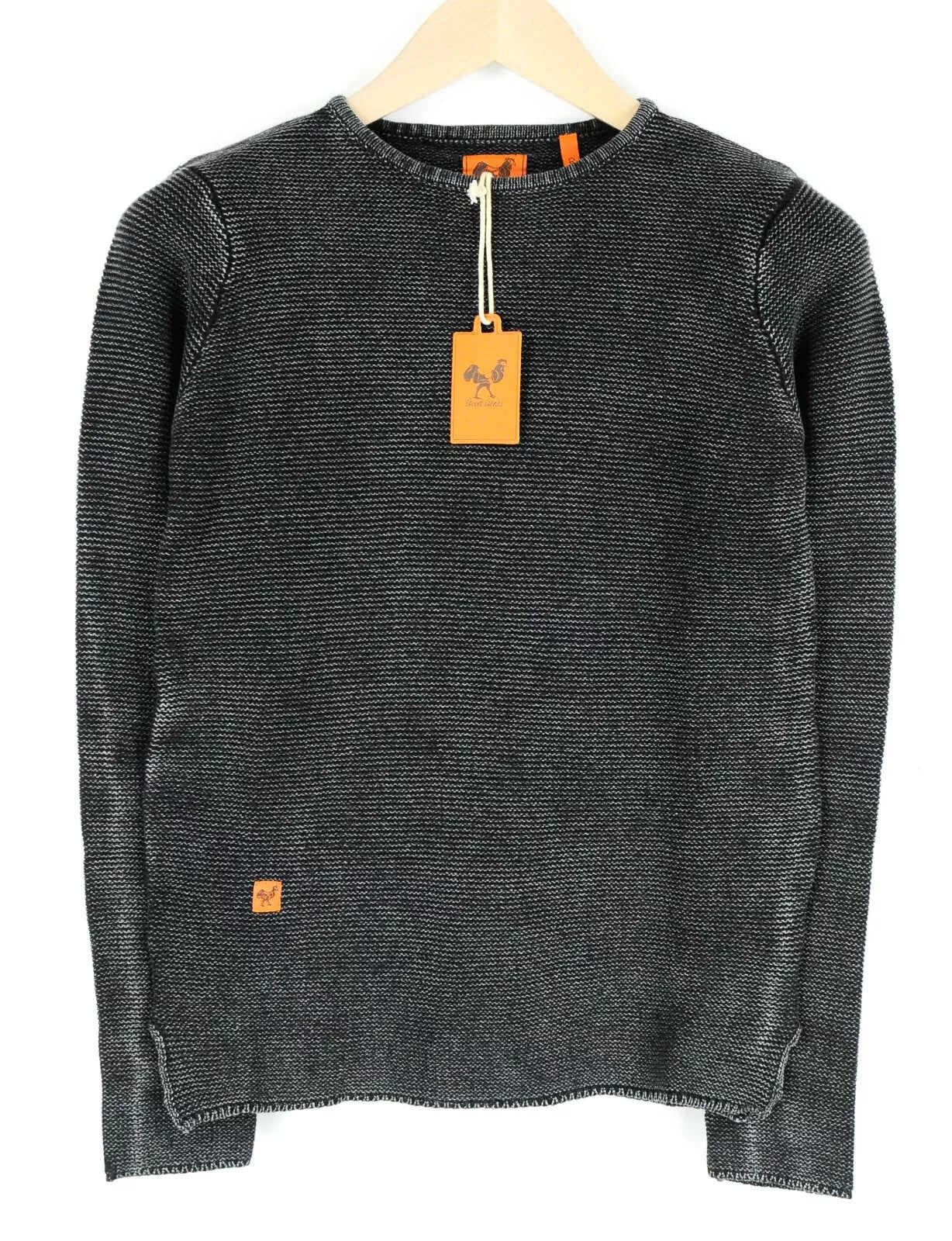 GOOD GENES Women Jumper XS Black Cotton Long Sleeved Knitted Pullover Sweater