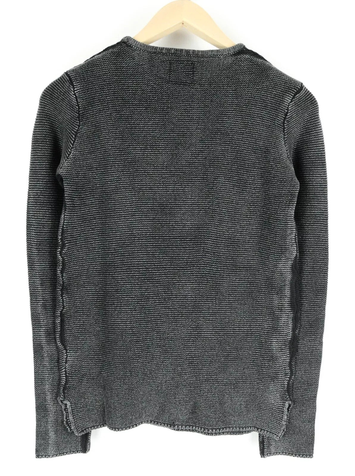 GOOD GENES Women Jumper XS Black Cotton Long Sleeved Knitted Pullover Sweater