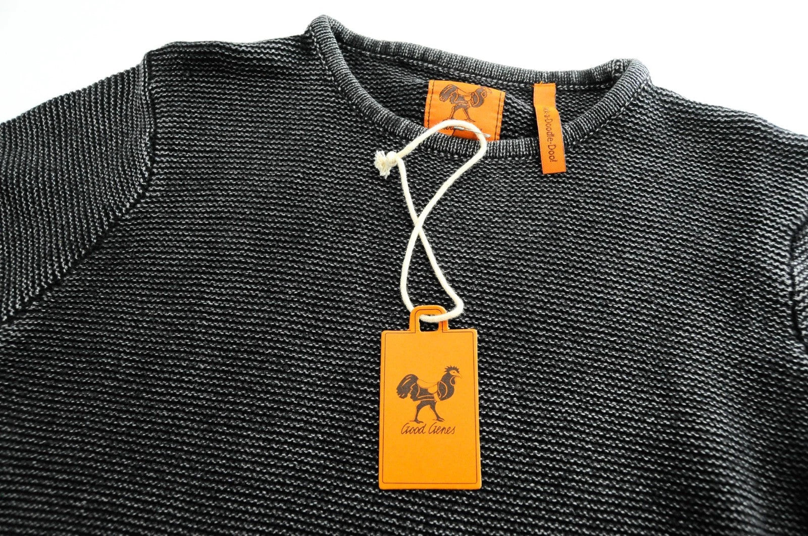 GOOD GENES Women Jumper XS Black Cotton Long Sleeved Knitted Pullover Sweater