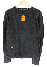 GOOD GENES Women Jumper L Black Cotton Long Sleeve Knitted Pullover Sweater