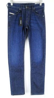 DIESEL Belther-R R13M8 Men Jeans W28/L32 Slim Tapered Fit Blue Cotton Stretch