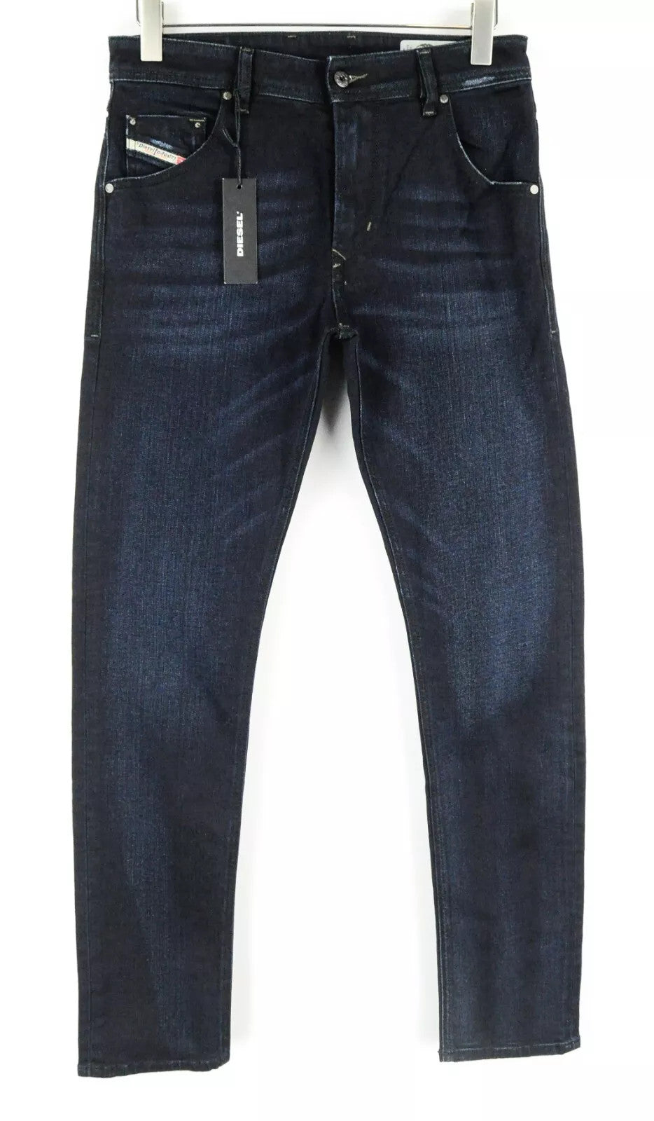 DIESEL Krayver R46D8 Men Jeans W28/L32 Slim Carrot Fit Dark Blue Cotton Stretch