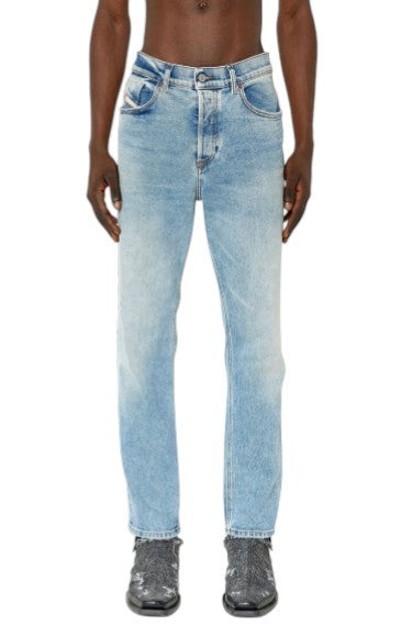 DIESEL 2005 D-Fining 09E86 Men Jeans W30/L32 Blue Faded Regular Fit Tapered Leg