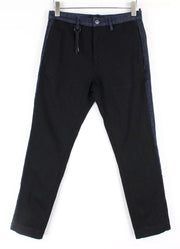 REPLAY Atelier Men Jeans W30/L30 Slim Fit Black Blue Pure Cotton Slit Pocket