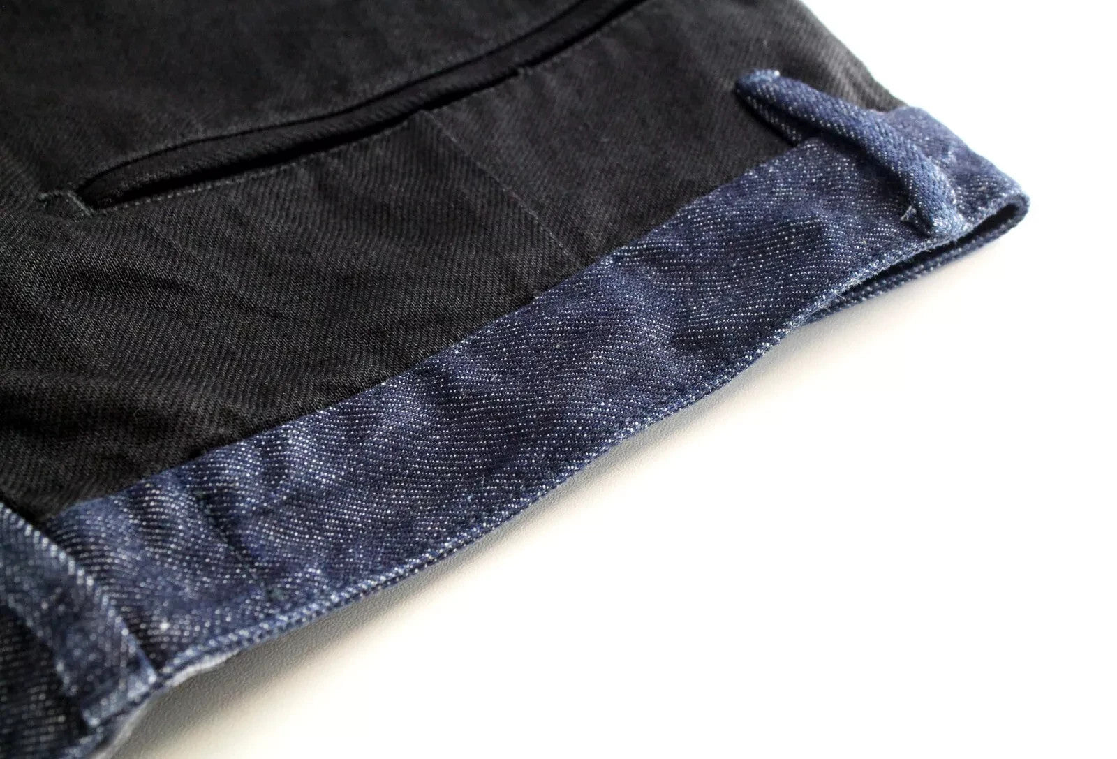 REPLAY Atelier Men Jeans W31/L30 Slim Black Blue Pure Cotton Slit Pocket
