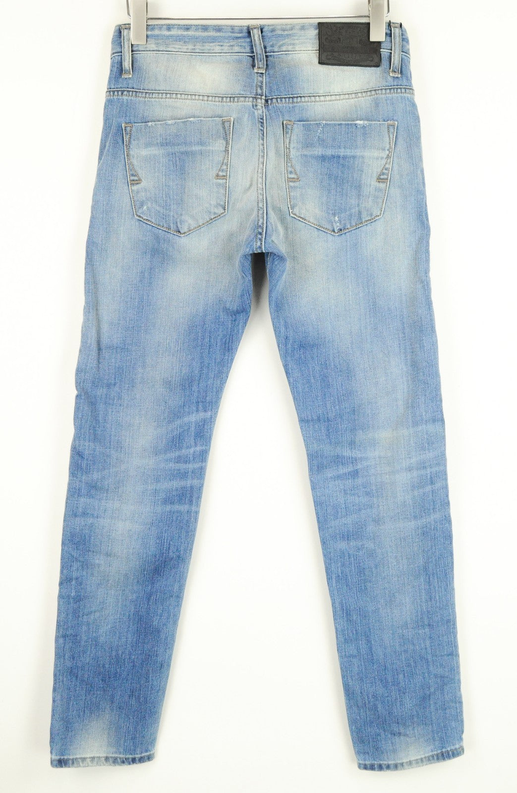 TAKESHY KUROSAWA Men Jeans W30 Slim Fit Blue Washed Distressed Cotton