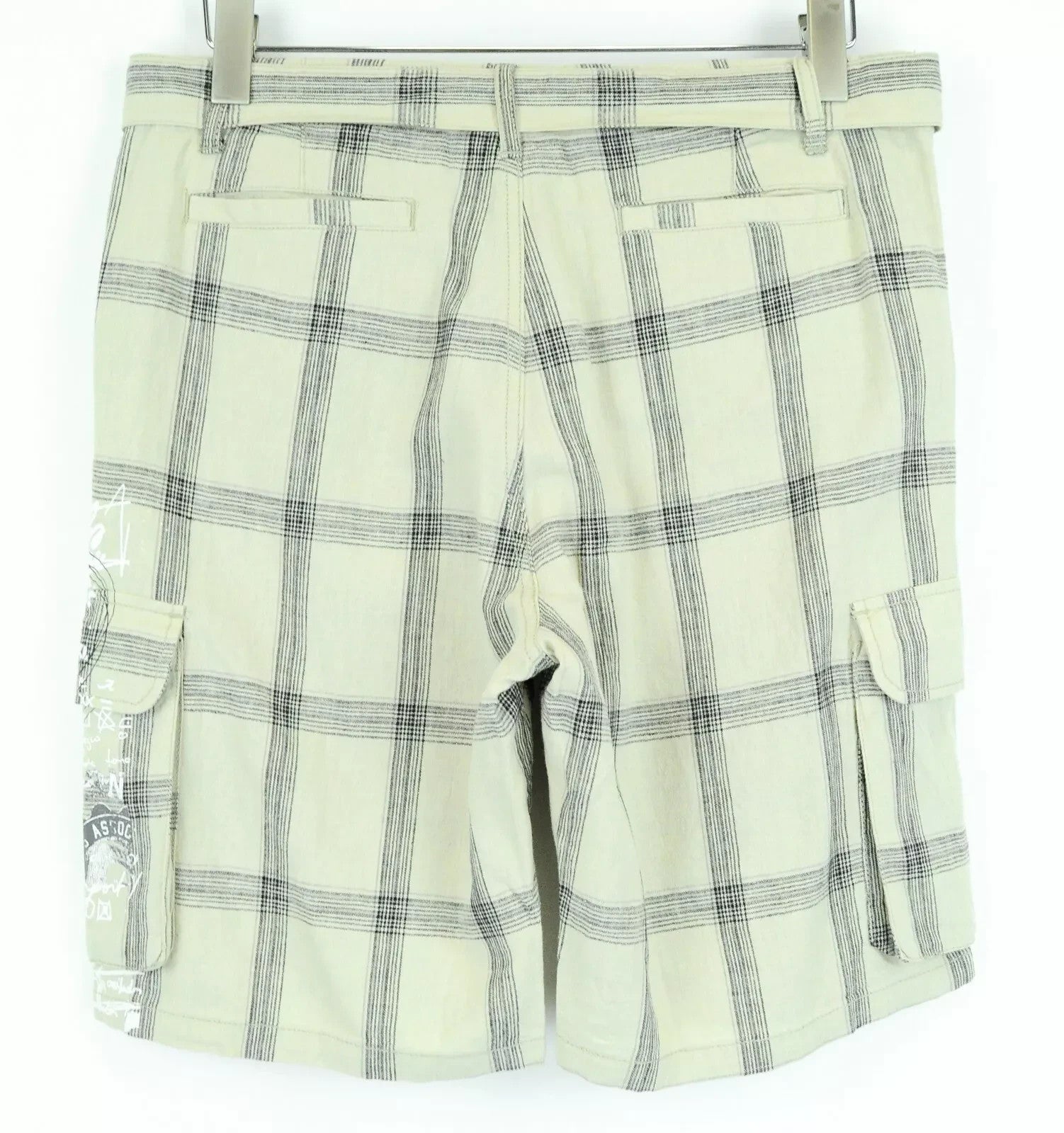 DESIGUAL Pant Marc Men Shorts 30 Cargo Pocketed Linen Cotton Summer Lightweight