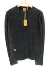 Black Knit Sweatshirt
