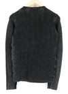 Black Knit Sweatshirt