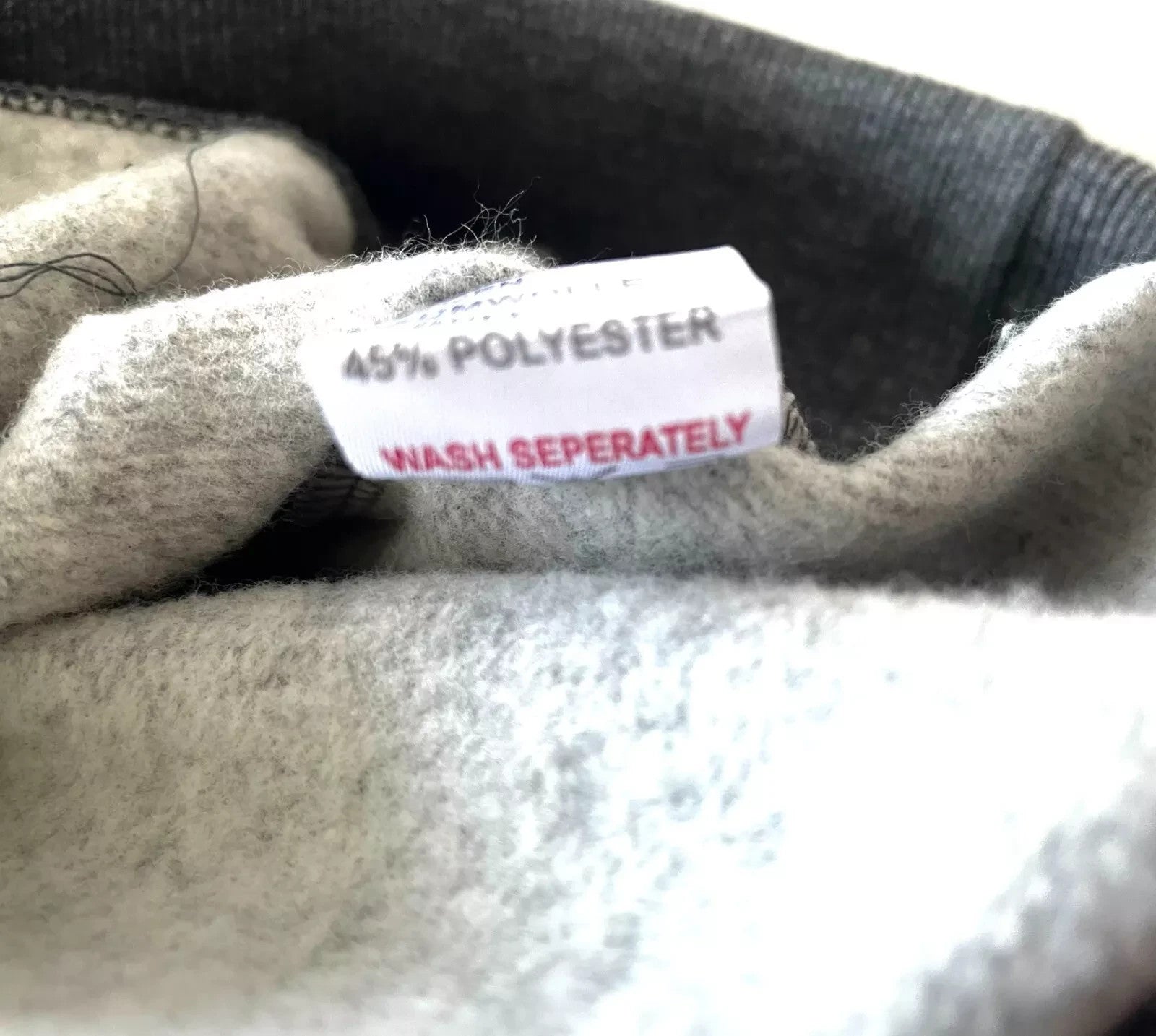 GOOD GENES Men Sweatshirt S Embroidered Mid-Grey Crew Neck Melange Pure Cotton