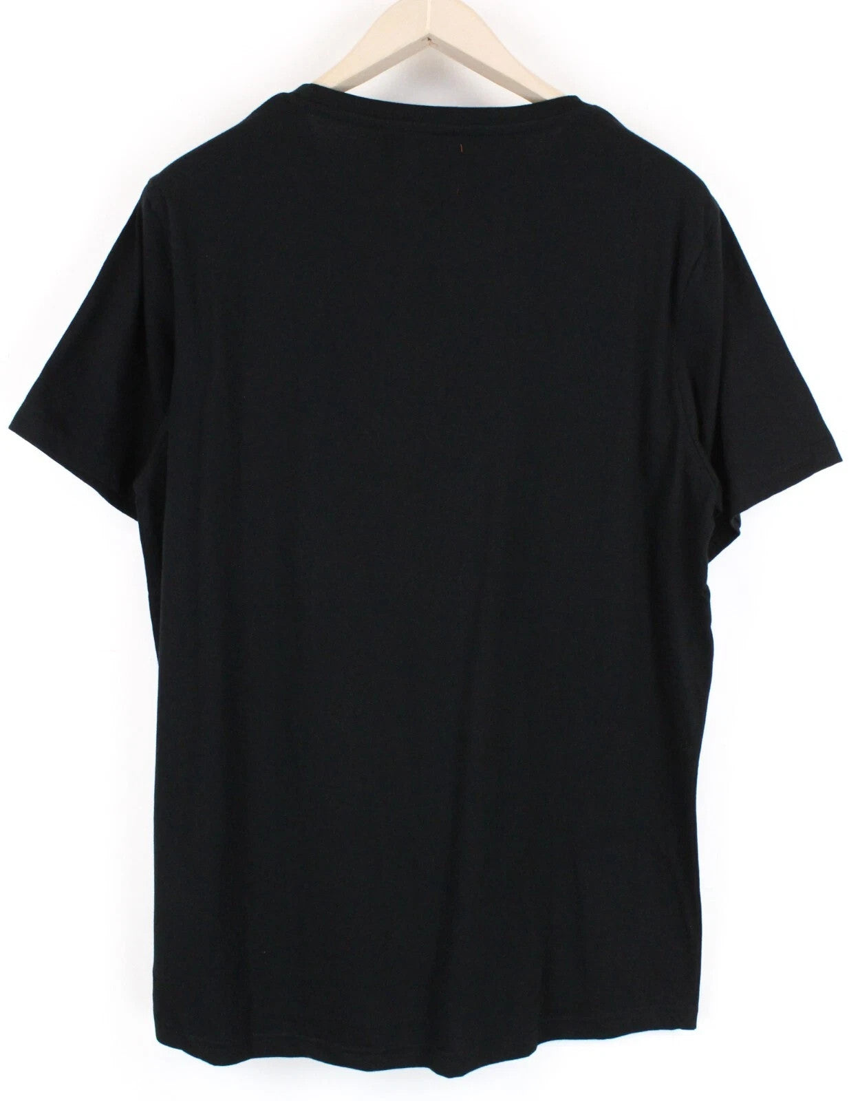 GOOD GENES Men T-Shirt L Pure Cotton Printed Rooster Black Crew Short Sleeve