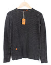 Black Knit Sweatshirt