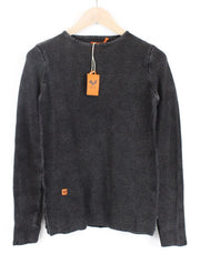 GOOD GENES Women Sweatshirt S Slim Fitted Melange Knit-Style Crew Neck Casual