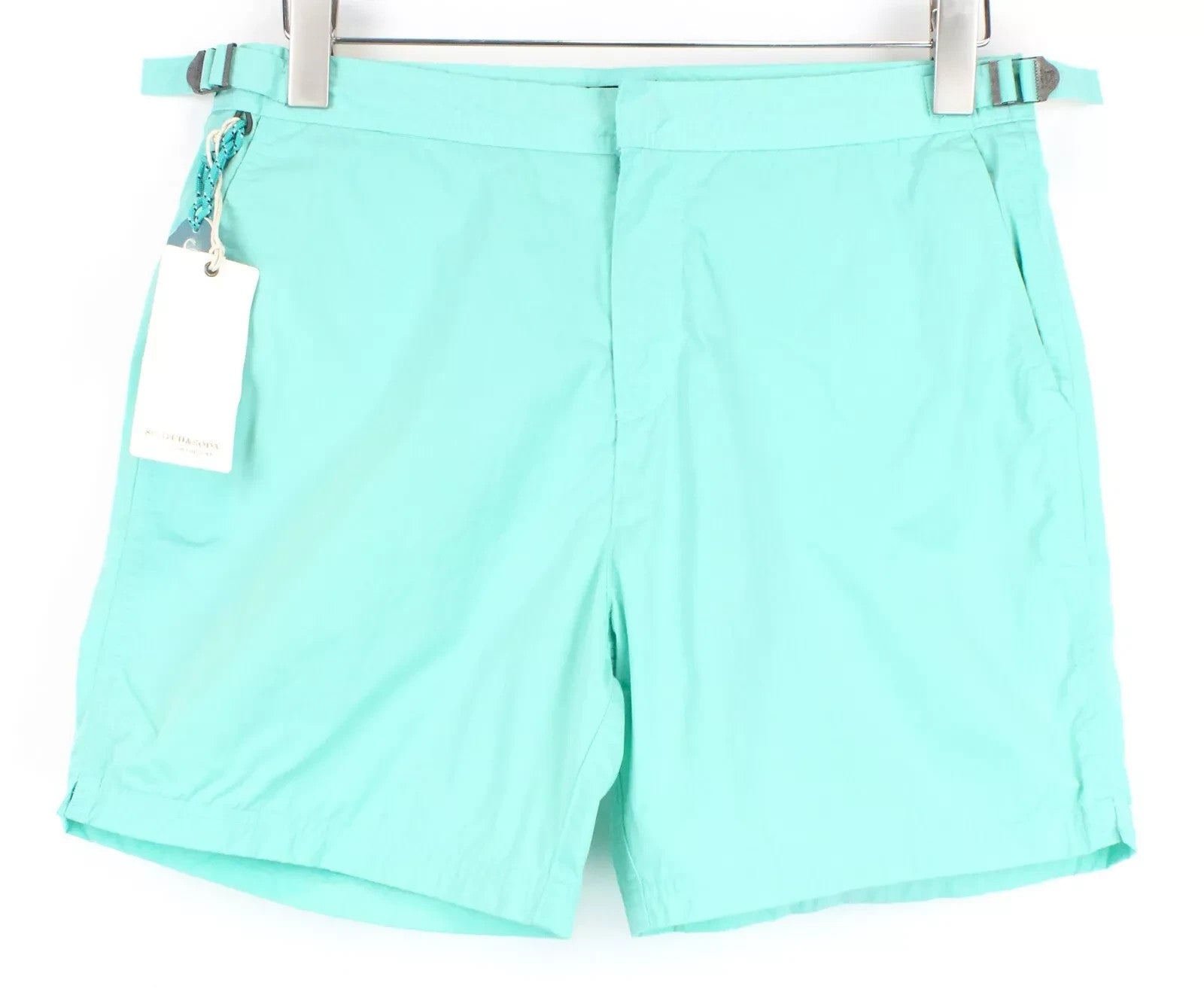 SCOTCH & SODA Aloha London Men Swimwear S Nylon Ocean Blue Side-Adjusters Trunks