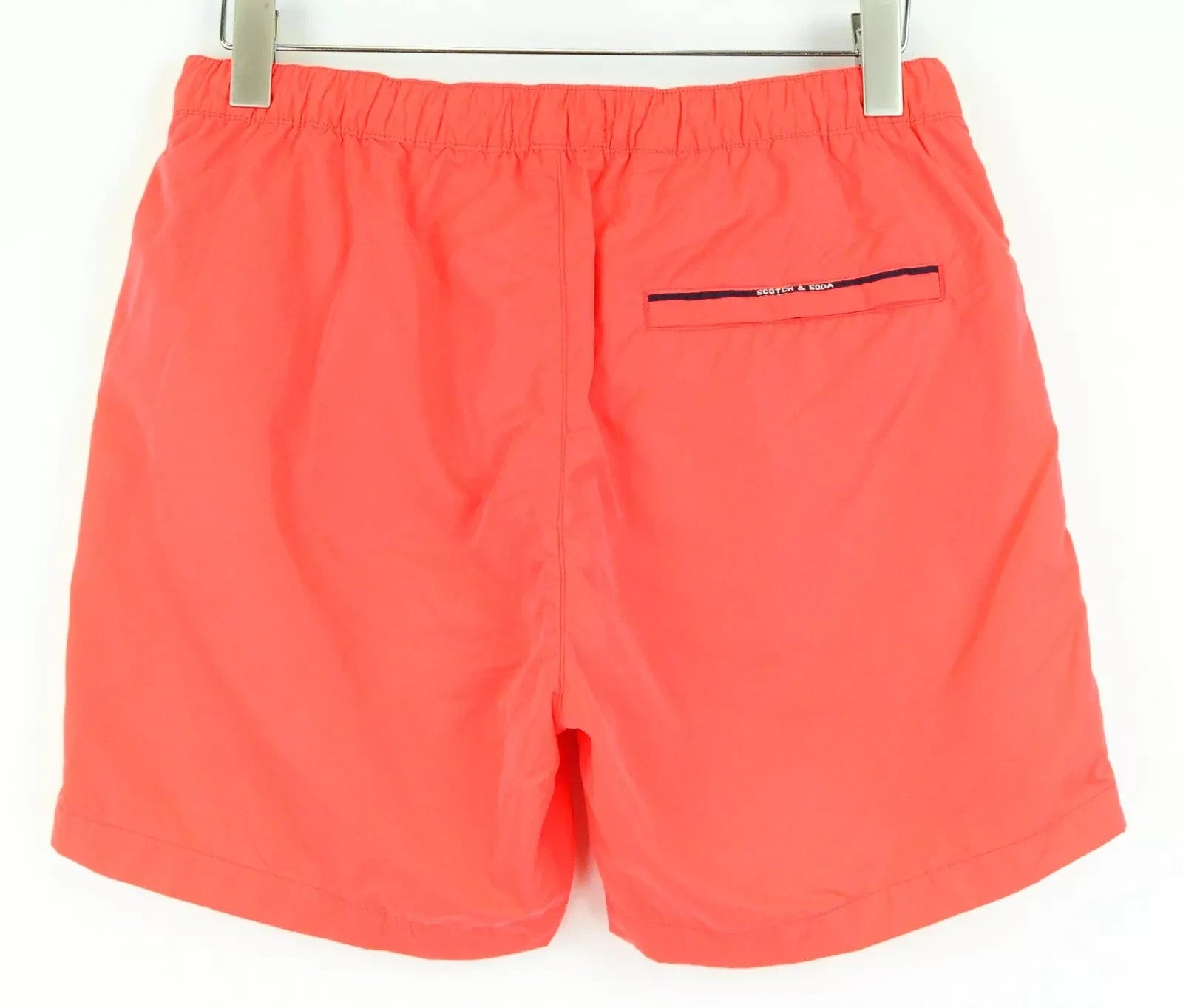 SCOTCH & SODA Ams Couture Men Swimwear ~W31 Neon Red Logo Summer Beach Trunks