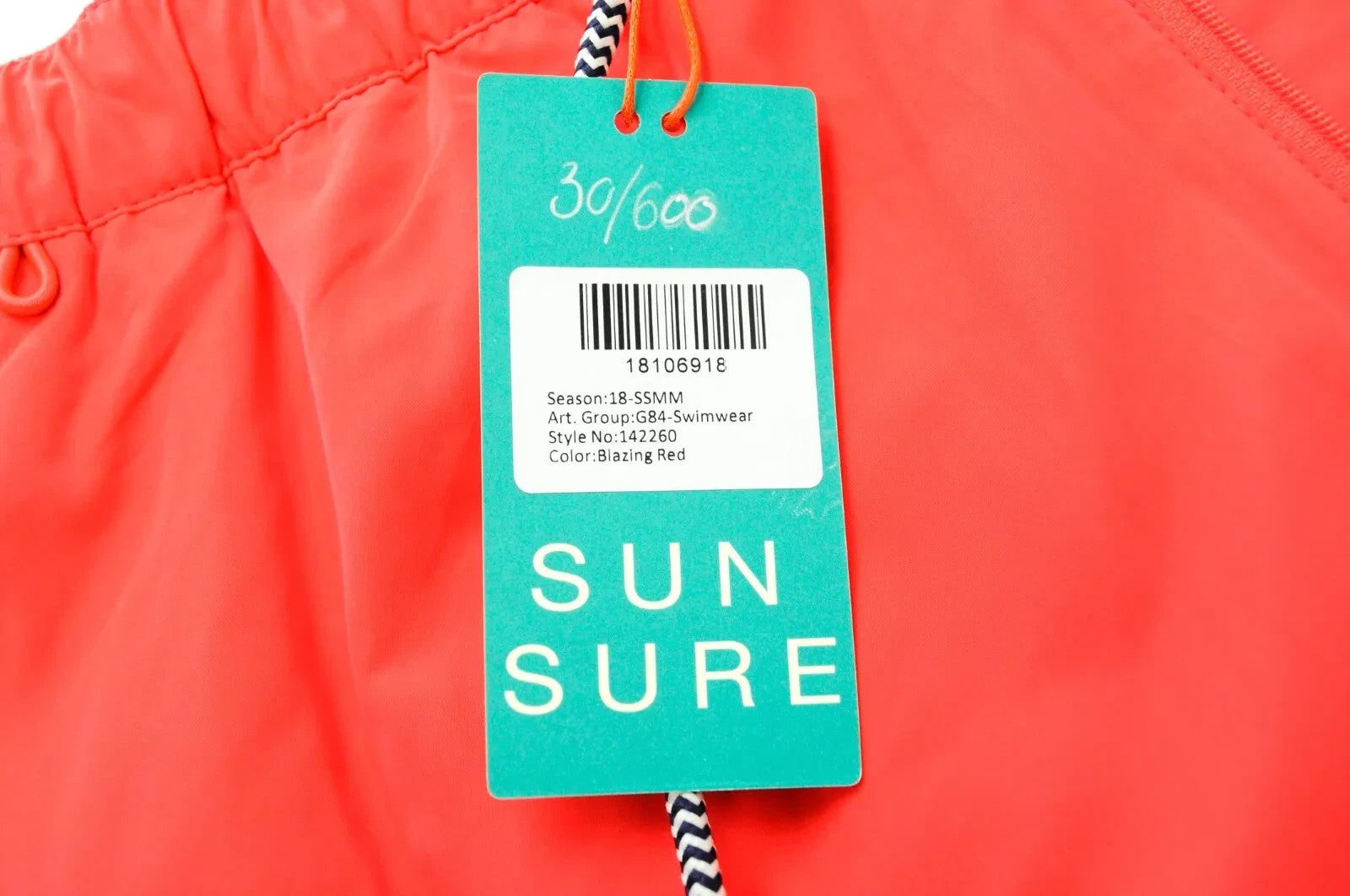 SCOTCH & SODA Ams Couture Men Swimwear ~W31 Neon Red Logo Summer Beach Trunks