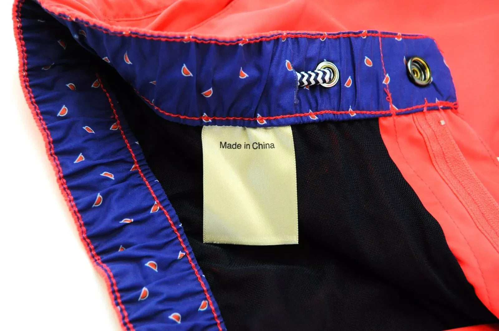 SCOTCH & SODA Ams Couture Men Swimwear ~W31 Neon Red Logo Summer Beach Trunks