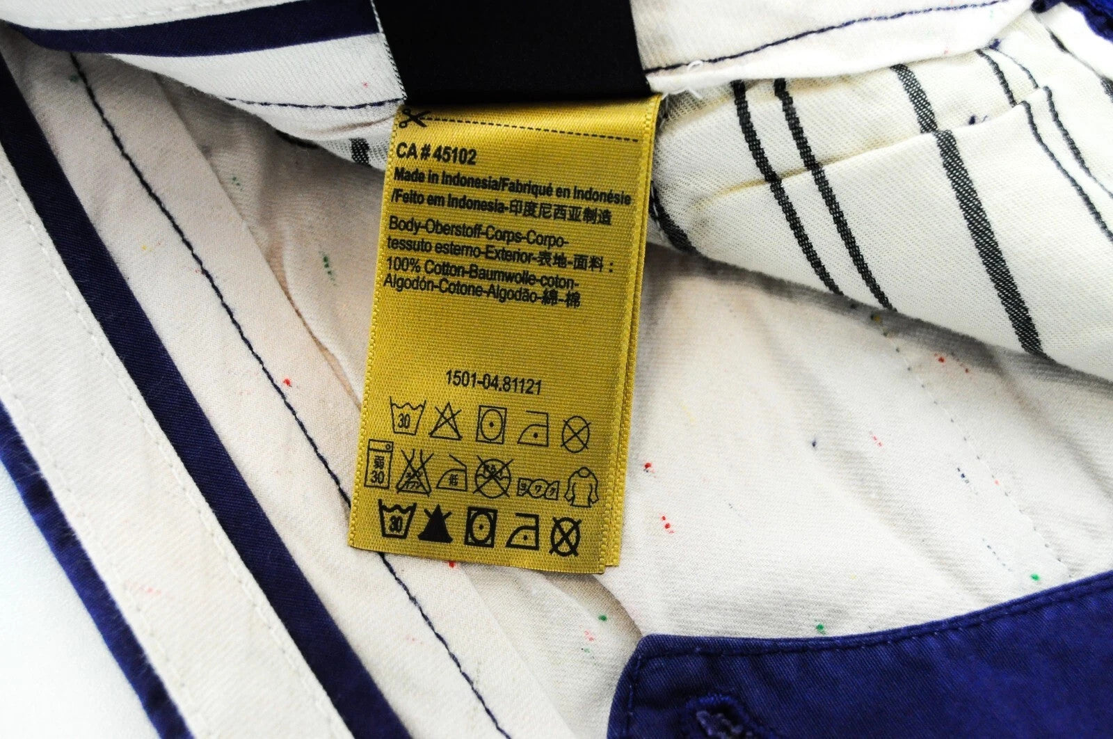 SCOTCH & SODA Ams Couture Men Shorts W29 Blue Pure Cotton Summer Slit Pockets