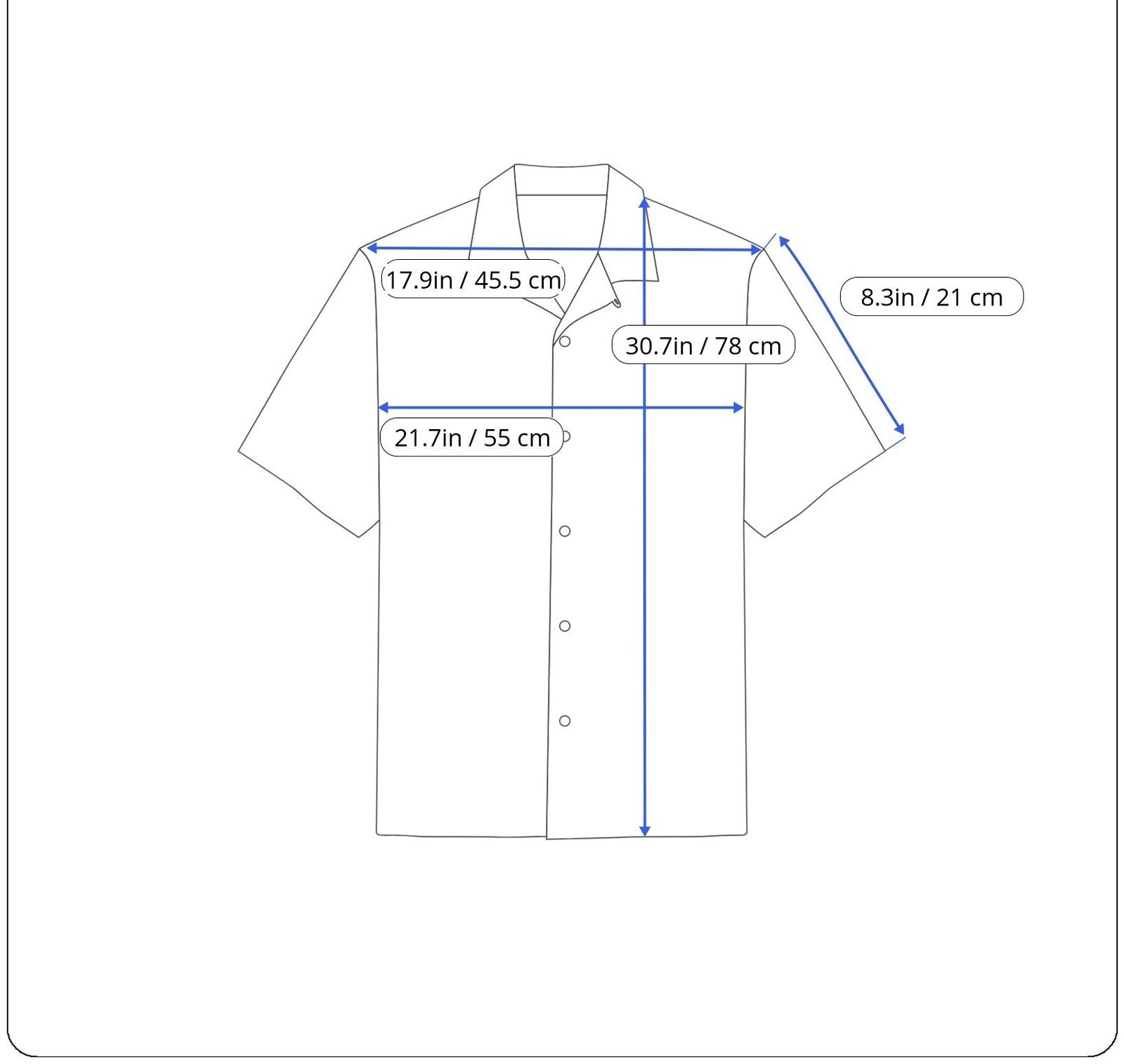 HARMONT & BLAINE Men Shirt M Blue Pure Cotton Short Sleeve Patterned Collared