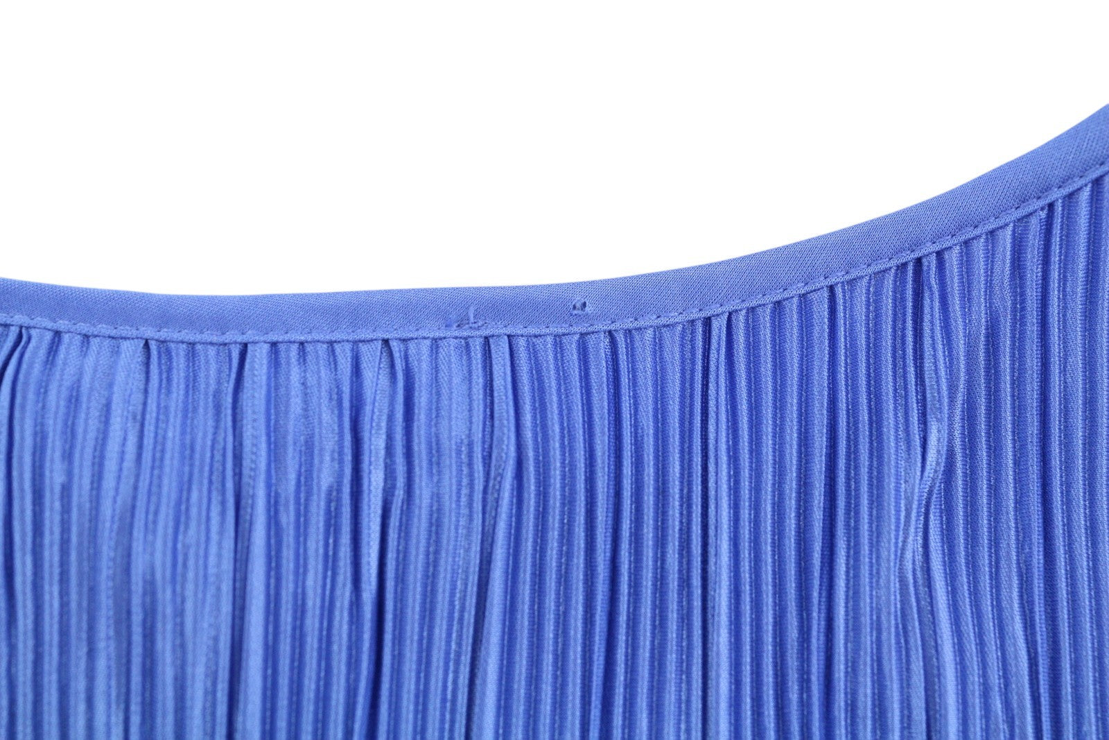 MAX&CO. Women Dress XS Blue Textured Belted Short Sleeve Mini