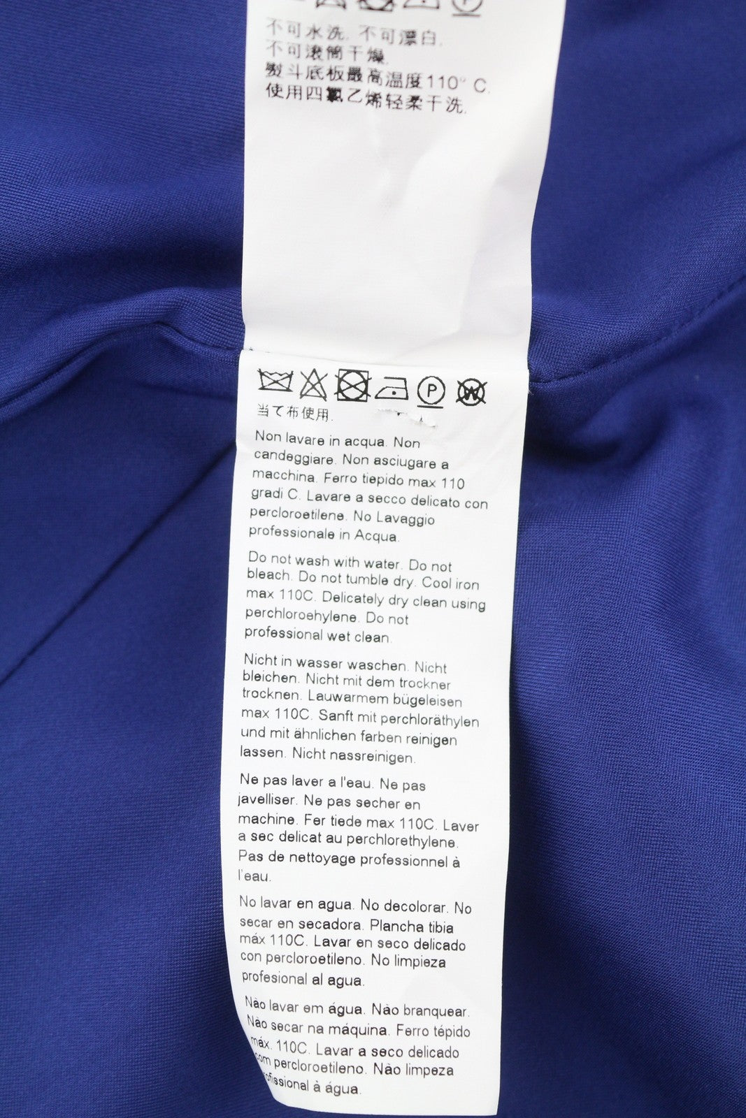 MARINA RINALDI Women Dress EU52 Blue V-Neck Sleeveless Knee-Length