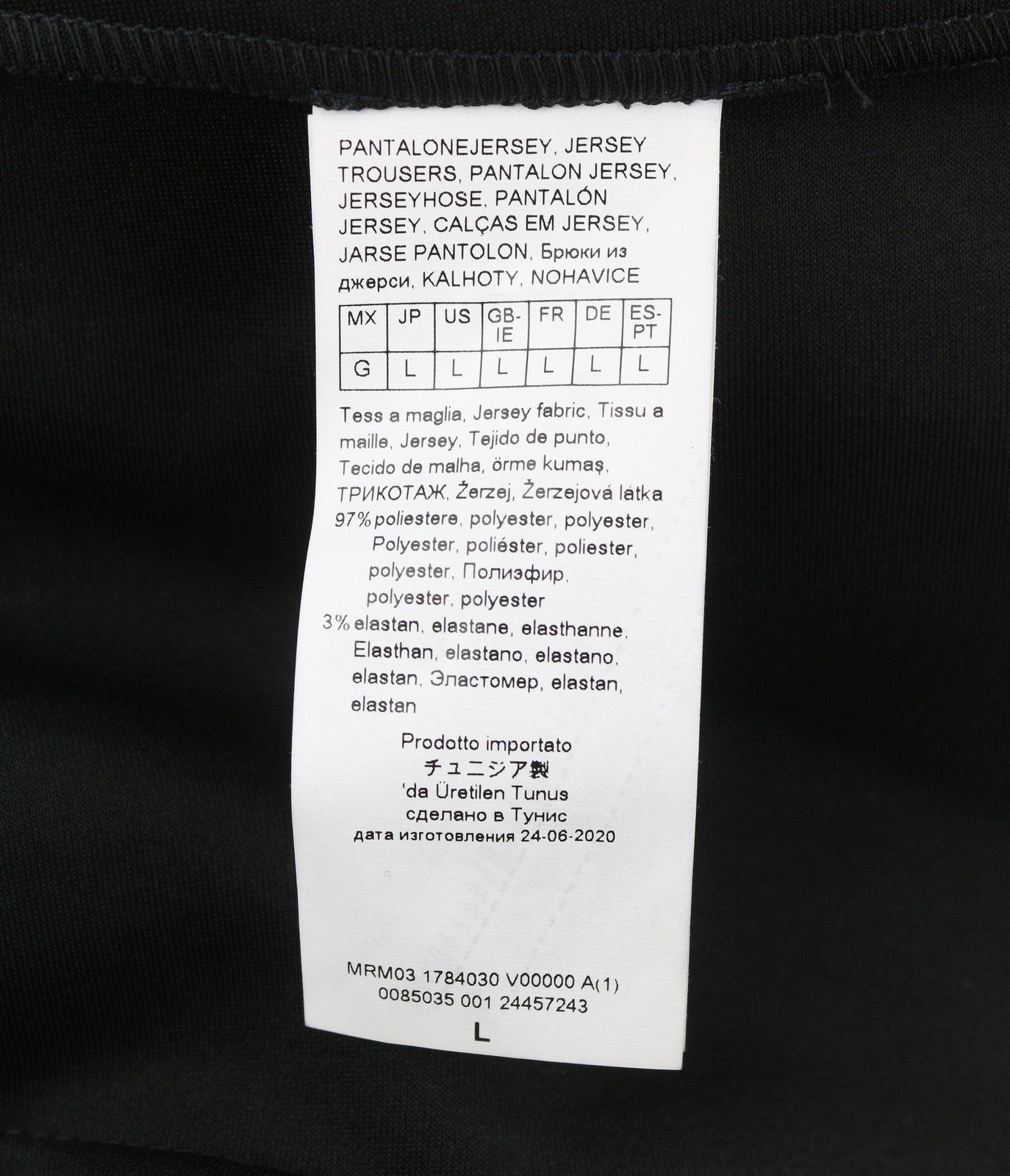MARINA RINALDI Women Trousers L Black Pinstriped Elastic Waist Slim Fit