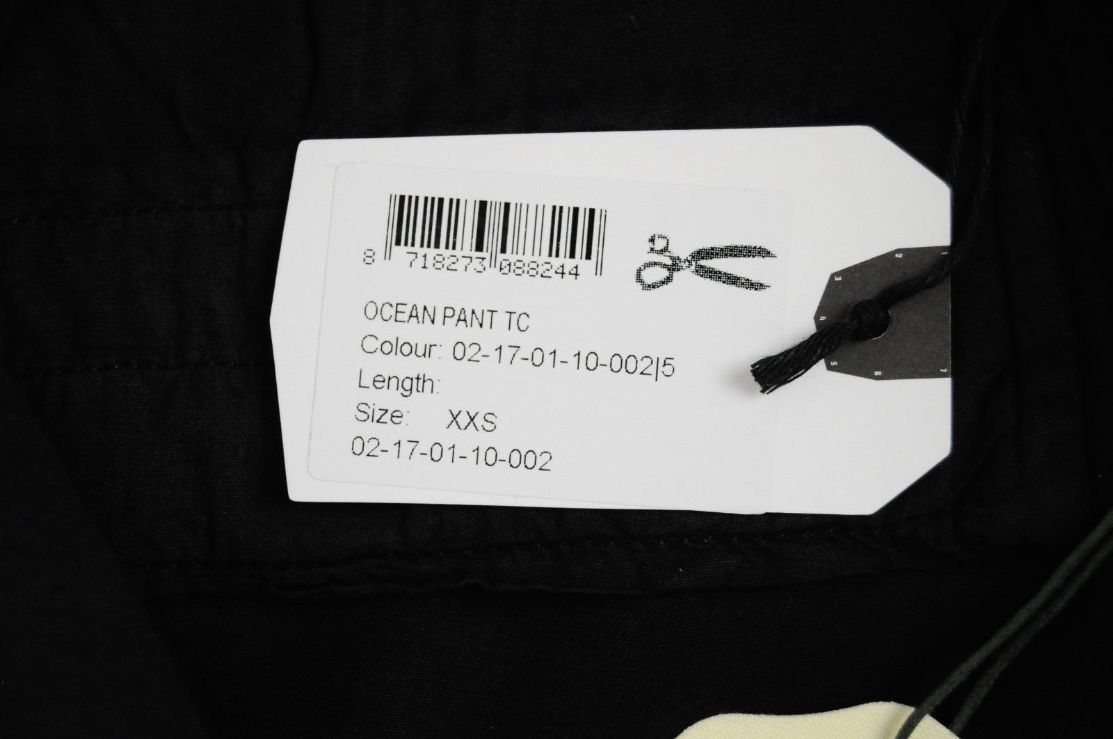 DENHAM Ocean Women Trousers 2XS Black Straight Zip-Fly Side Pockets Casual