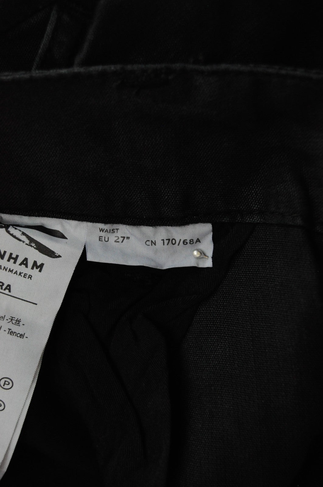 DENHAM Tara Women Trousers W27/L28 Grey Multi Pockets Casual Zip-Fly
