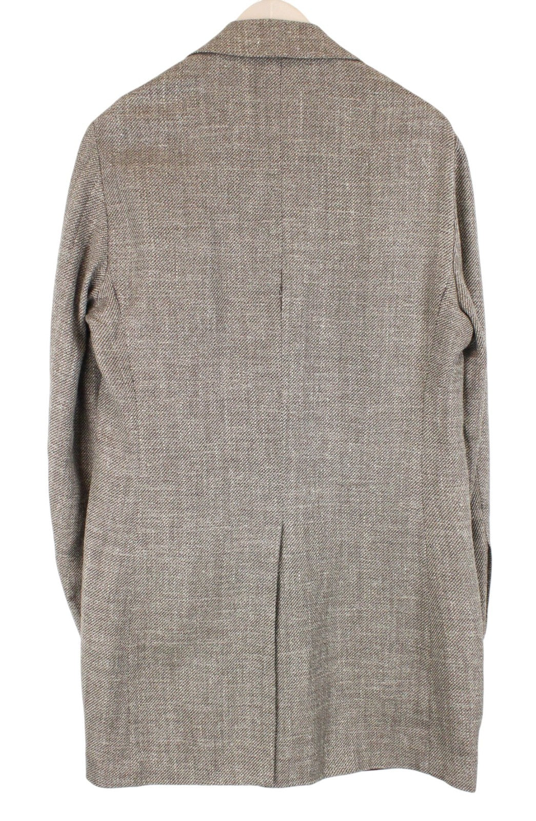 SUITSUPPLY Vicenza Men Coat UK38R Brown Wool Silk Linen Single-Breasted Lined