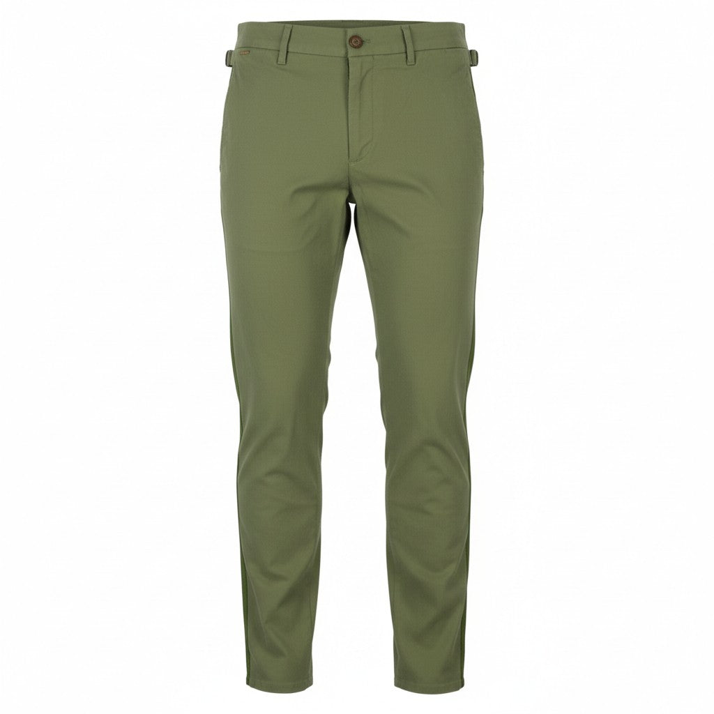 SCOTCH & SODA Mott Men Trousers W29/L34 Green Super Slim Fit Stretch Chino
